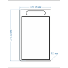 Разделочная доска 37 х 22 см с линейкой